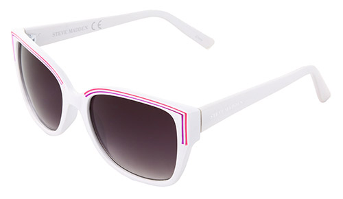 Steve Madden S5294 white pink sunglasses-ishops